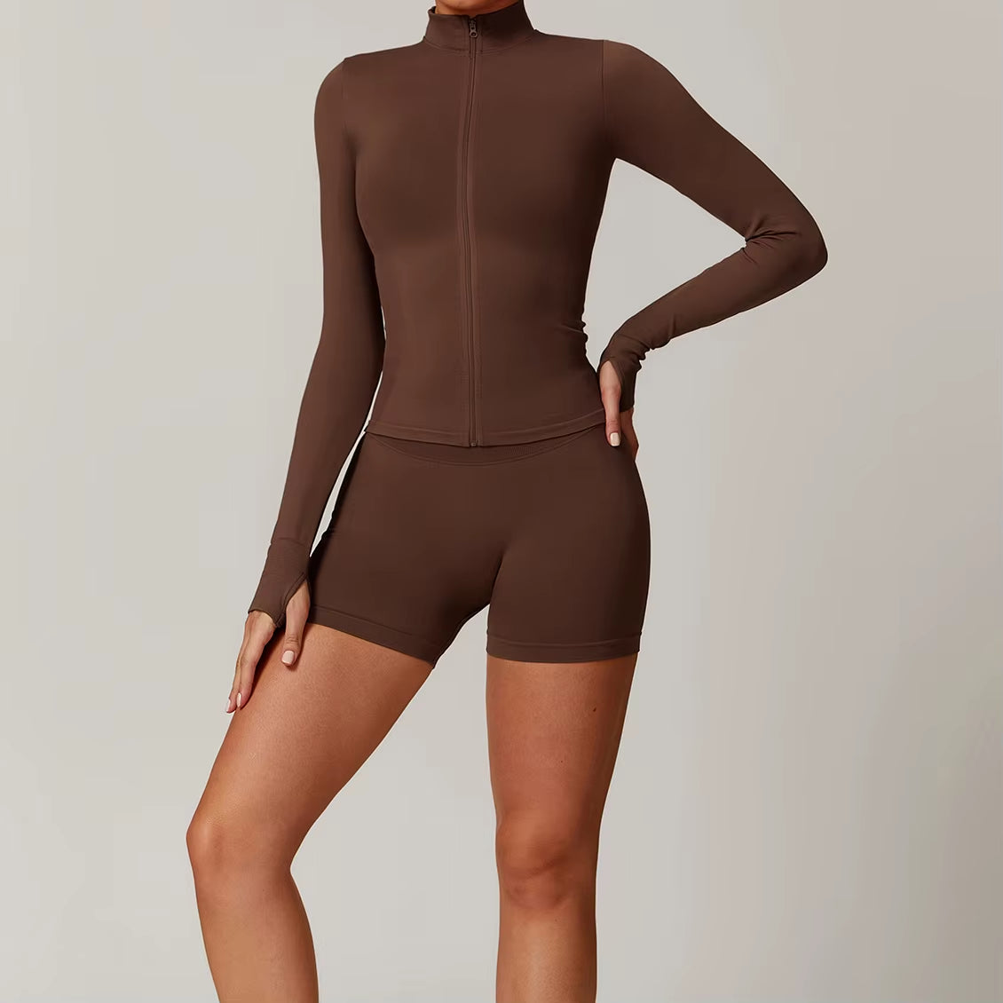 Seamless Yoga Set Gym Clothes Sportswear Yoga Suits for Women Tracksuits Fitness Long Sleeved Jacket Sports Set Gym Leggings Set