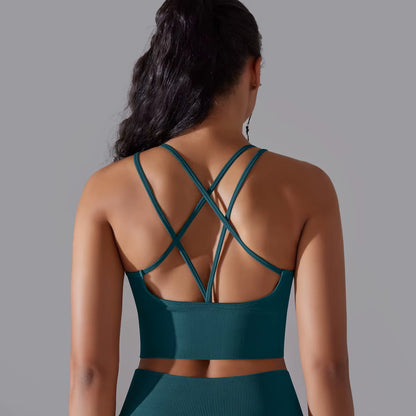 Sexy Beautiful Back Sports Bra Breathable Workout Bra Push up Gym Top Women Fitness Yoga Bra Quick-Dry Running Yoga Clothing