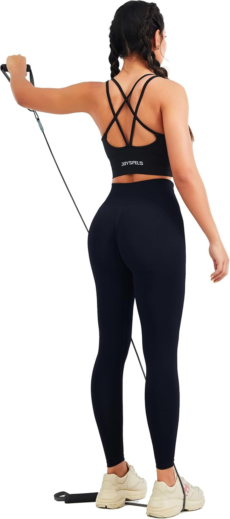 Womens Seamless Longline Sports Bra, Yoga Top with Removable Pads