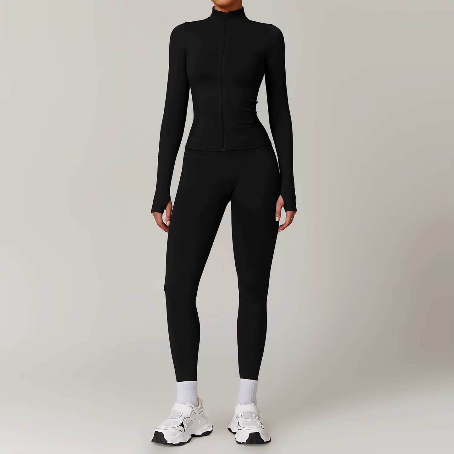 Seamless Yoga Set Gym Clothes Sportswear Yoga Suits for Women Tracksuits Fitness Long Sleeved Jacket Sports Set Gym Leggings Set