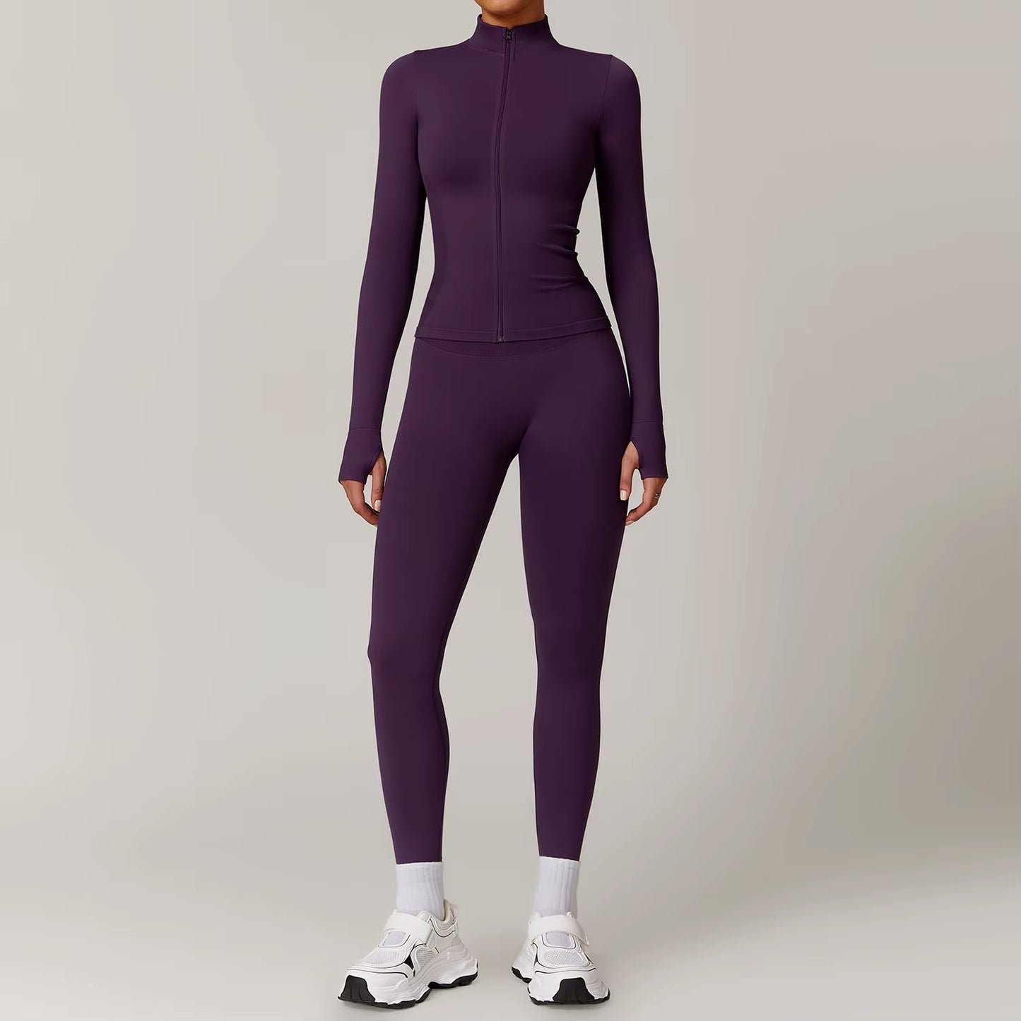 Seamless Yoga Set Gym Clothes Sportswear Yoga Suits for Women Tracksuits Fitness Long Sleeved Jacket Sports Set Gym Leggings Set