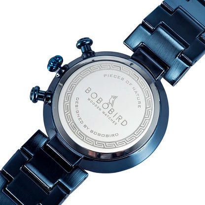 Bold Black Chronograph Watch With Modren Style
