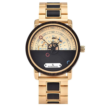 KIng Men's Luxury Tourbillon Wooden Watch