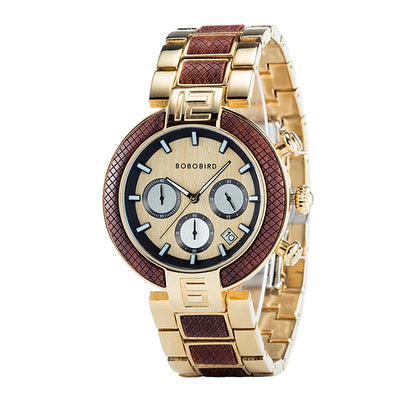 Bold Black Chronograph Watch With Modren Style