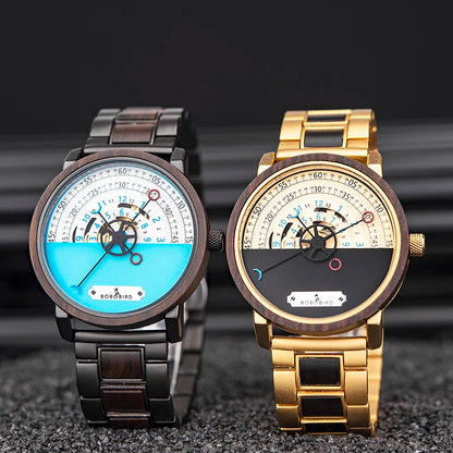 KIng Men's Luxury Tourbillon Wooden Watch