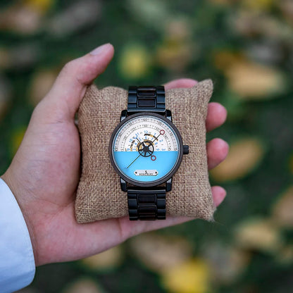 KIng Men's Luxury Tourbillon Wooden Watch