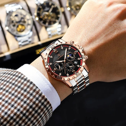 Two-Tone Luxury Chronograph Watch