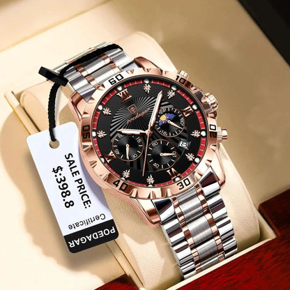 Two-Tone Luxury Chronograph Watch