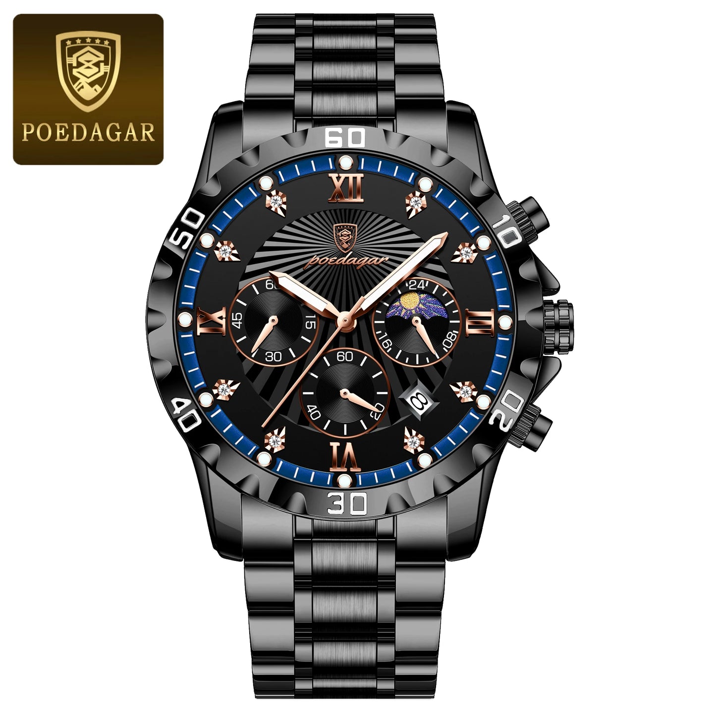 Two-Tone Luxury Chronograph Watch