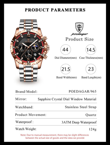 Two-Tone Luxury Chronograph Watch