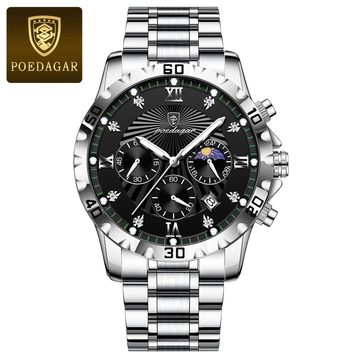 Two-Tone Luxury Chronograph Watch