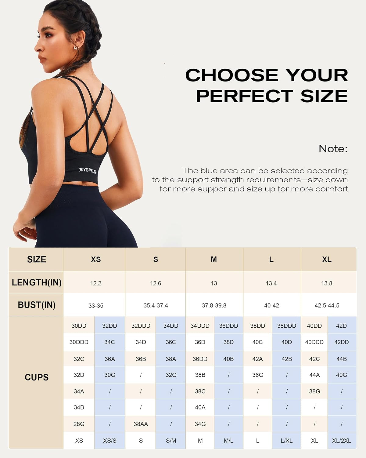 Womens Seamless Longline Sports Bra, Yoga Top with Removable Pads