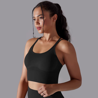 Sexy Beautiful Back Sports Bra Breathable Workout Bra Push up Gym Top Women Fitness Yoga Bra Quick-Dry Running Yoga Clothing